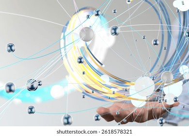 Global Network Connection: Data Flow and Interconnectivity
