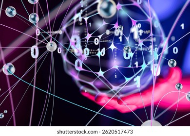 Global Network Connection: Data Flow Visualization