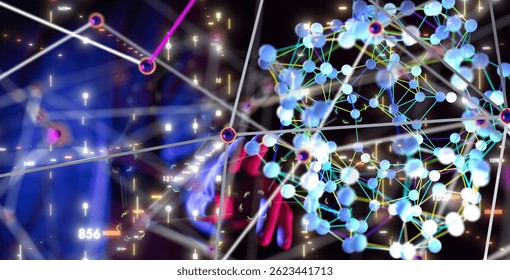 Global Network Connection: Data Flow Visualization