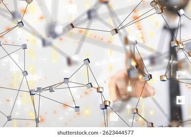 Global Network Connection: Data Flow Visualization