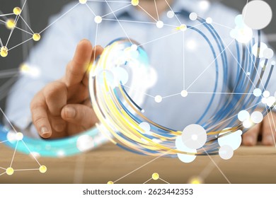 Global Network Connection:  Digital Data Stream