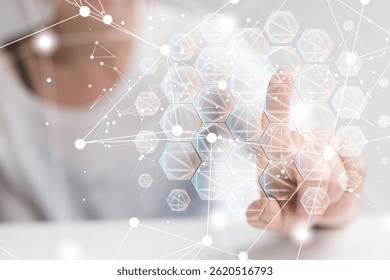 Global Network Connection: People Data Visualization