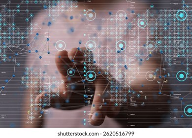 Global Network Connection: People Data Visualization