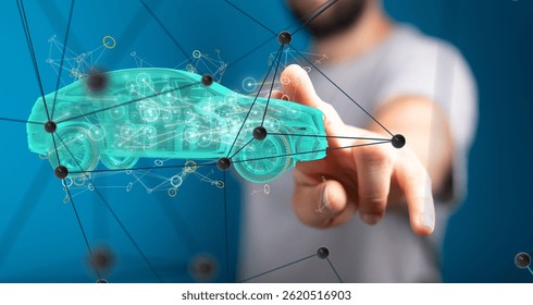 Global Network Connection: People Data Visualization