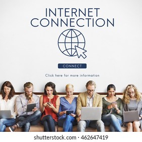 Global Network Connection Technology Concept