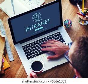 Global Network Connection Technology Concept