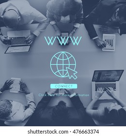 Global Network Connection Technology Concept
