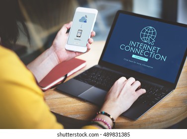 Global Network Connection Technology Concept