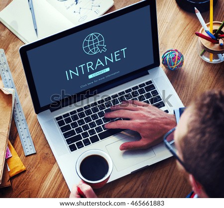 Global Network Connection Technology Concept