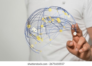Global Network Connection Visualization Concept