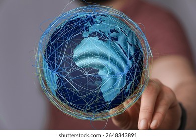 Global Network Connection: World Map with Data Streams - Powered by Shutterstock - Get 15% off with code: PIKWIZARD15