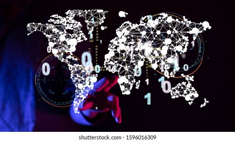 Global network and data exchanges over the world