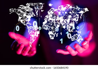 Global network and data exchanges over the world
