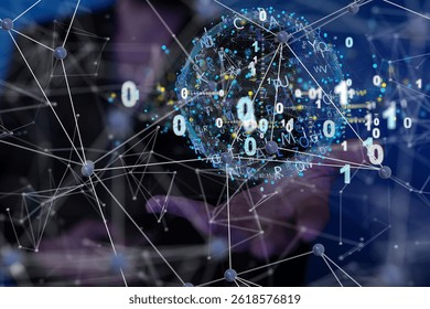 Global Network Data Visualization: Binary Code and Letters