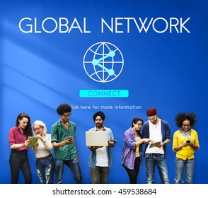 Global Network Globalization Technology Connect Concept