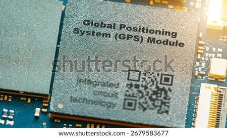 Global Positioning System (GPS) Module IC for receiving and processing satellite signals to determine location. integrated circuits ICs