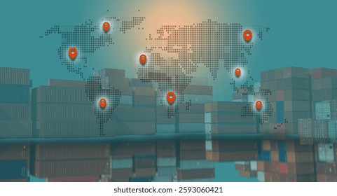 The global shipping system is a complex network that facilitates the movement of goods across international borders. 