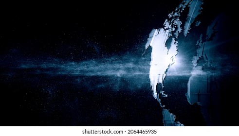 Global technologies concept. Elements of the image furnished by NASA