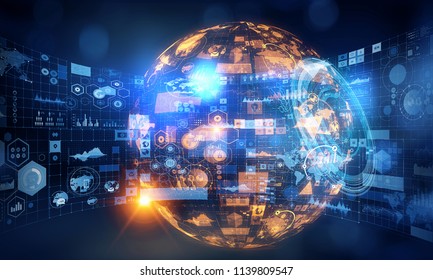 Global technology concept - Shutterstock ID 1139809547