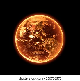 Global Warming - Elements of this Image Furnished By NASA