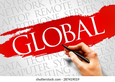 Global word cloud concept