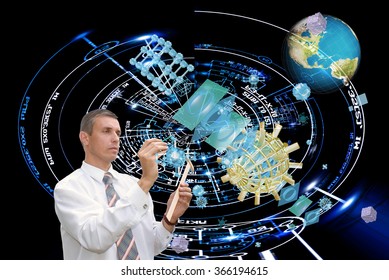 Globalization connection Internet technology.Generation telecommunications innovation technology