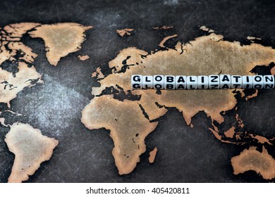 GLOBALIZATION on world map