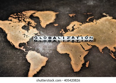 GLOBALIZATION on world map