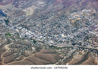 Globe, Arizona As Viewed From High Above