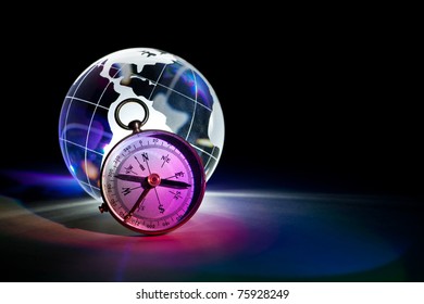 Globe and Compass for background