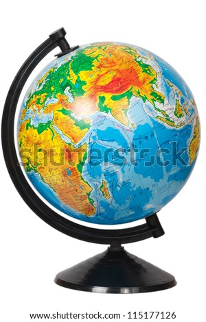 Globe isolated on white