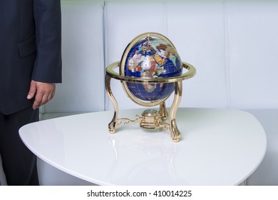  globe on the table