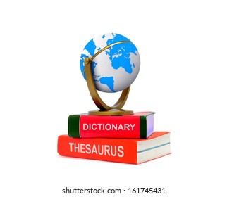 Globe on Top of Books - Shutterstock ID 161745431