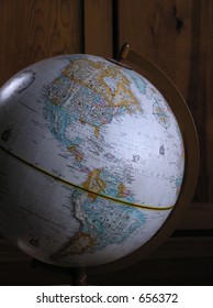 globe showing the americas