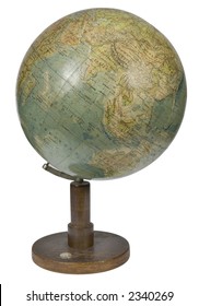 Globe and world map composition symbolizing global communication, geography and international connections.