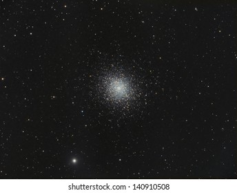 Globular Cluster Messier 5 - a globular cluster of stars about 24,000 light years away in the constellation Serpens - Powered by Shutterstock