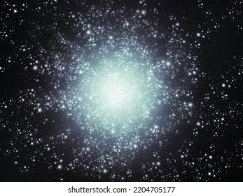 Globular star cluster in the Milky Way. Millions of stars in the galaxy. Birth of stars from cosmic gas. - Powered by Shutterstock