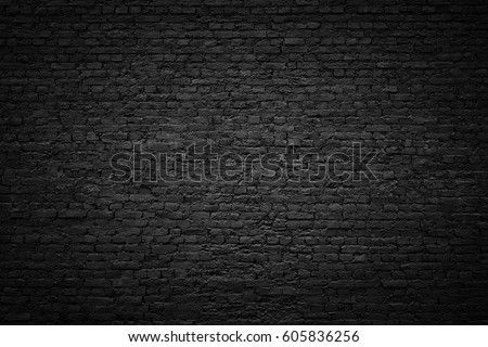 gloomy background, black brick wall of dark stone texture ストックフォト © 
