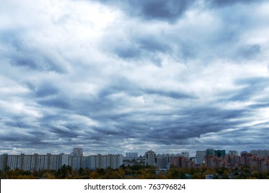 Gloomy Sky Over The City