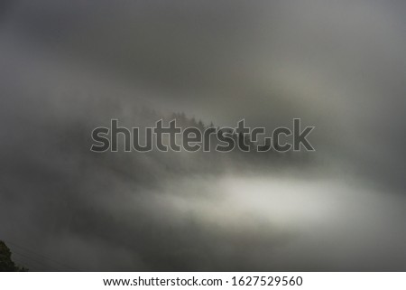 Similar – Rainy weather in the mountains