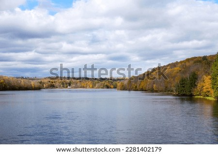 Glory of an Autumn Lake. Destination Lackawanna State Park in Northeastern Pennsylvania