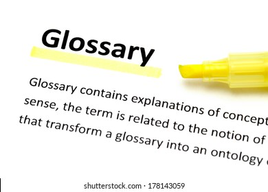 Glossary Meaning