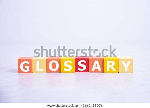 Glossary Word Wooden Blocks Letters Alphabetical Stock Photo 1662495076 ...