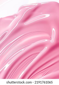 Glossy Pink Cosmetic Texture As Beauty Make-up Product Background, Skincare Cosmetics And Luxury Makeup Brand Design Concept