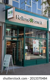 Gloucester, Gloucestershire, UK 04 24 2021 The Holland And Barrett Health Food Store In Gloucester In The UK