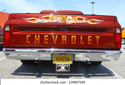 GLOUCESTER, VA- MAY 25: Chevrolet P/U Tailgate in the (middle peninsula car club) relay for life car show at the Main St shopping center in Gloucester, Virginia on May 25, 2013