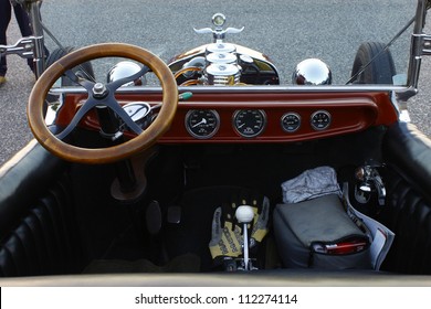 GLOUCESTER, VA- SEPTEMBER 7:Interior of a T-Bucket at the at the 23rd Annual 2012 MPCC(middle peninsula car club)meeting at the Main St shopping center in Gloucester, Virginia on September 7, 2012. - Shutterstock ID 112274114