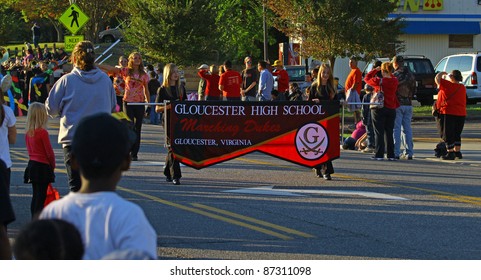 GLOUCESTER, VA, USA - OCTOBER 22: The Gloucester High School Homecoming Parade Coming Down Main Street. On October 22, 2011 In Gloucester, VA, USA