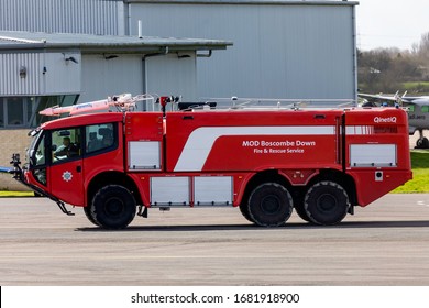 Gloucestershire Airport, Formerly Staverton Airport, England, 13th March 2020, A QinetiQ Carmichael Cobra 2, From MOD Boscombe Down Fire & Rescue On A Training Day At The Airport. 