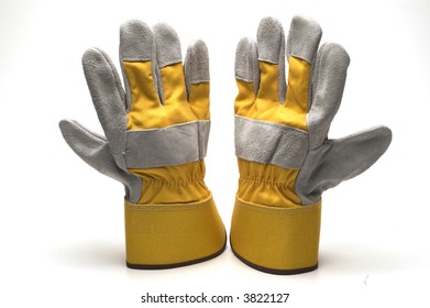 Gloves Work Heavy Duty Leather Carpenter Construction